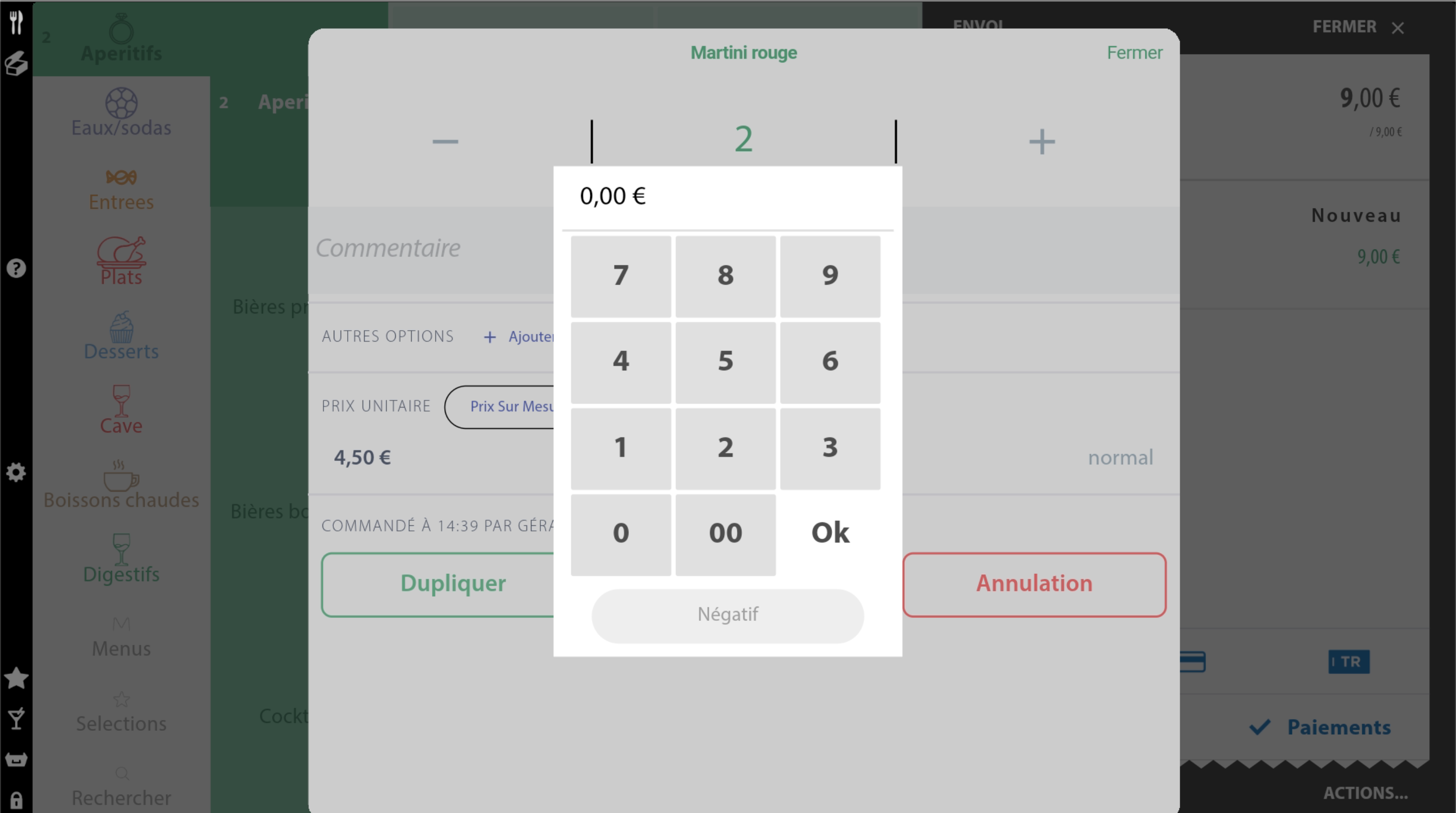 Article à la volée