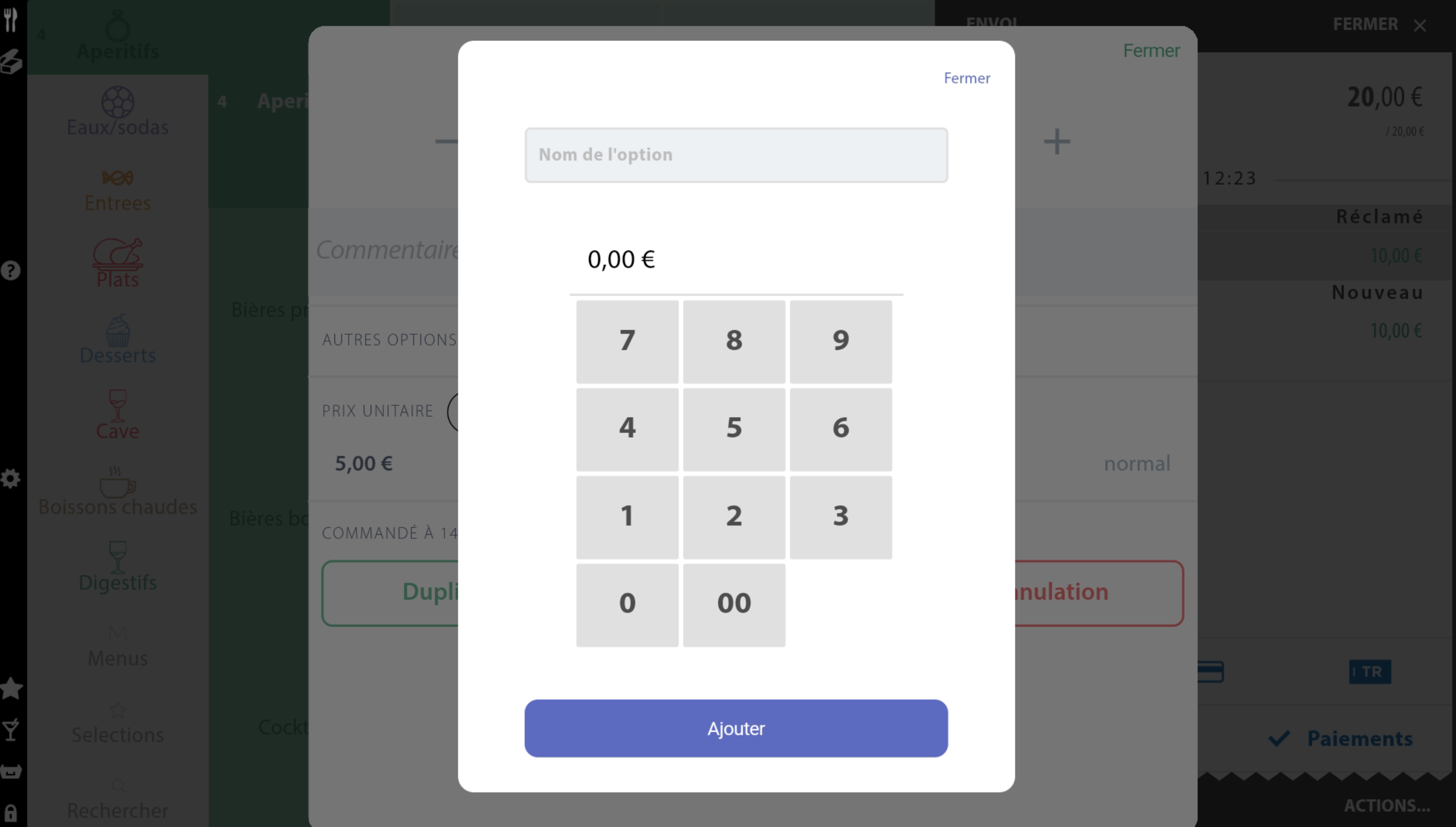 Article à la volée