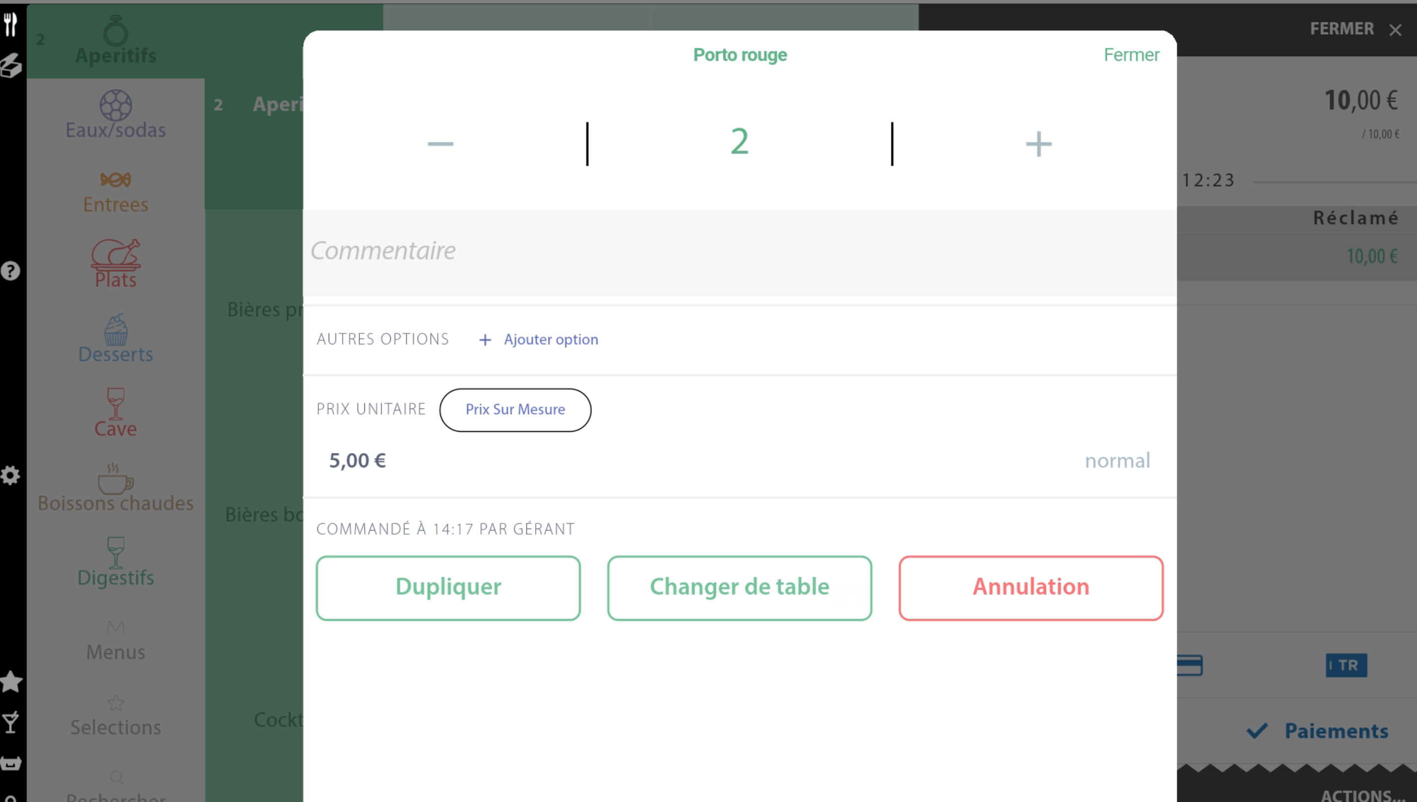 Article à la volée